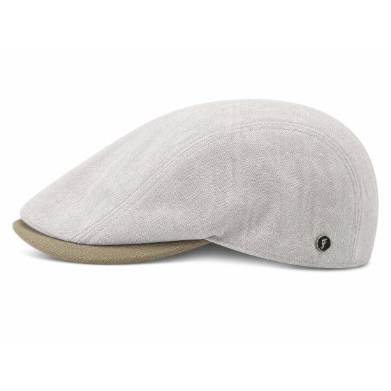 Casquette gris avec visière beige