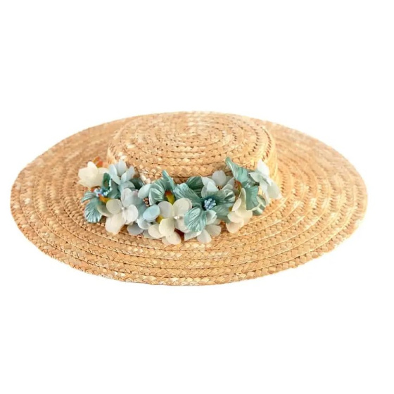 Chapeau Petit Provençal Anna Paille Naturelle - Traclet