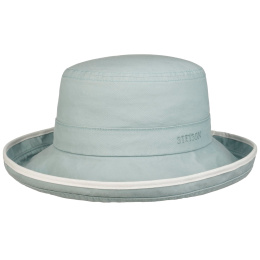 Chapeau Femme Lonoke Bleu Ciel Coton UPF 40+ - Stetson