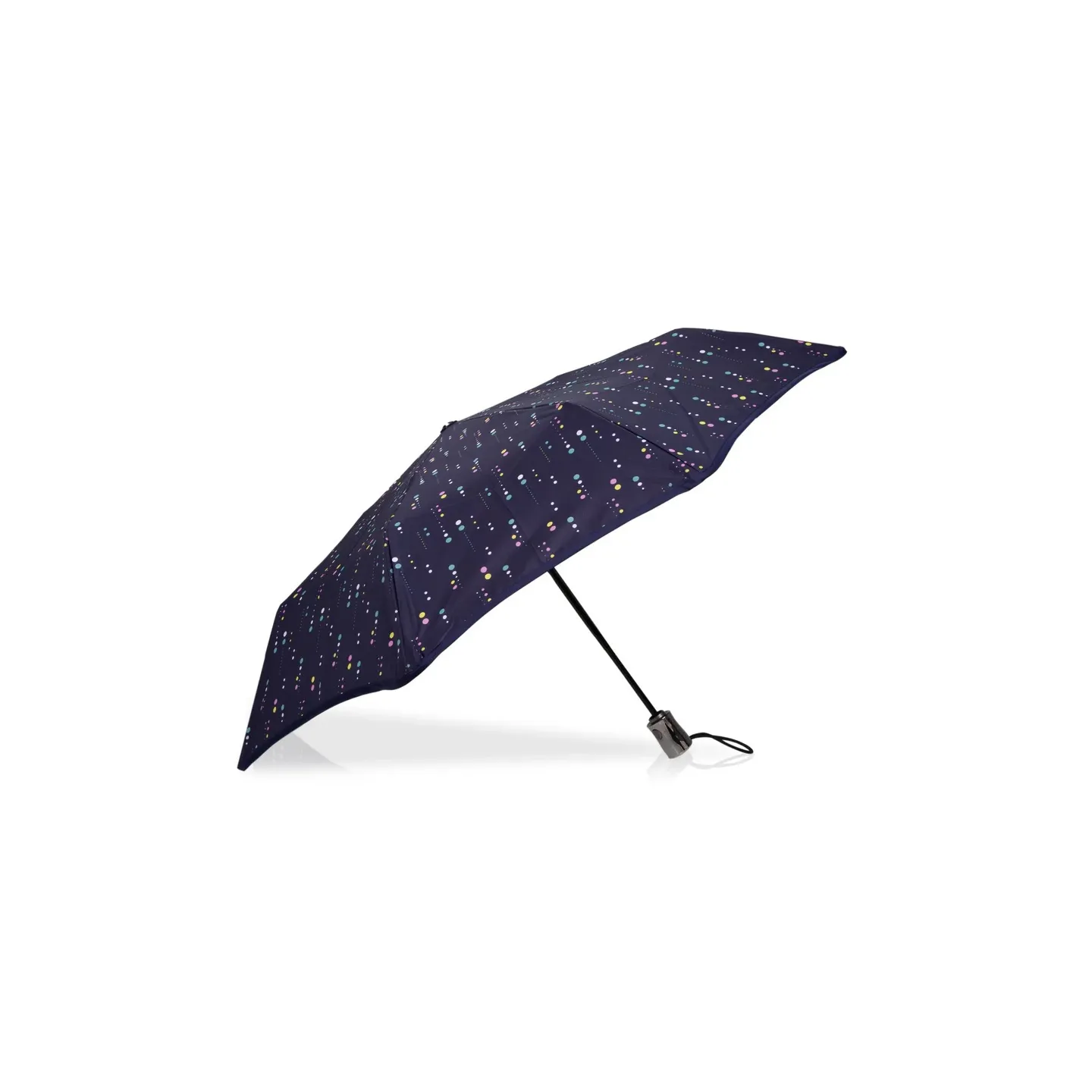 Mini Parapluie X-TRA Solide Automatique Pois Météorite - Isotoner