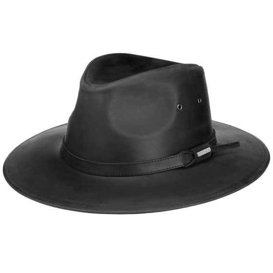 Chapeau Traveller Spokane Cuir Noir - Stetson