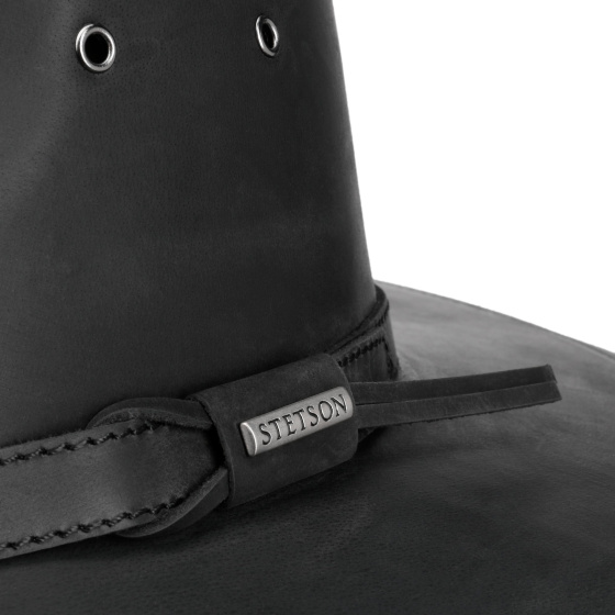 Chapeau Traveller Spokane Cuir Noir - Stetson
