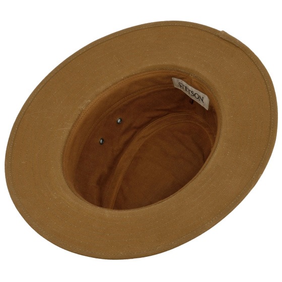 Chapeau Traveller Coton Ciré Chataigne - Stetson