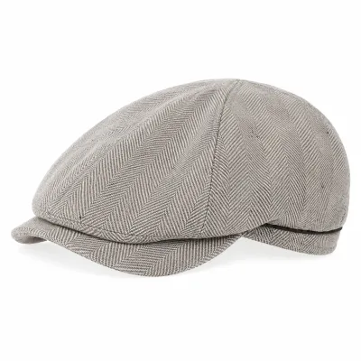Casquette plate 6 cotes beige Gottmann