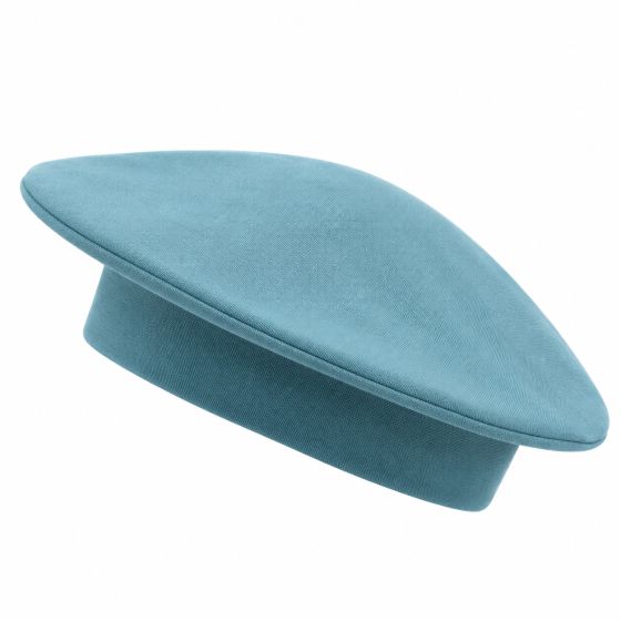 Béret doublé de couleur unie Bleu