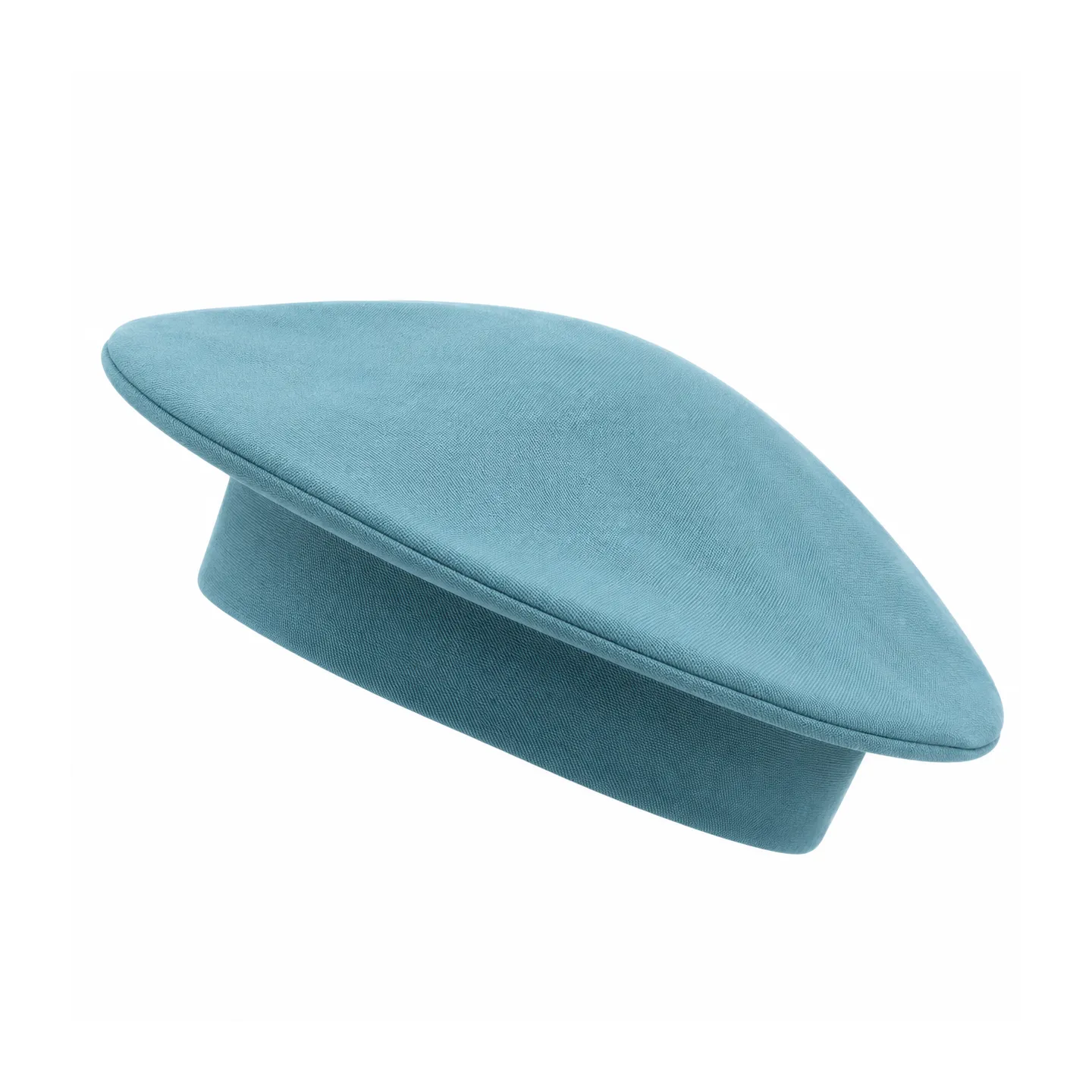 Béret doublé de couleur unie Bleu
