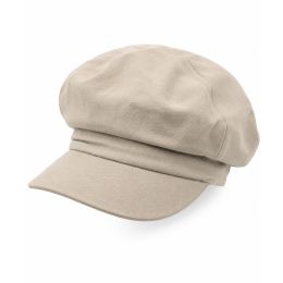 Casquette Gavroche Lin Sable