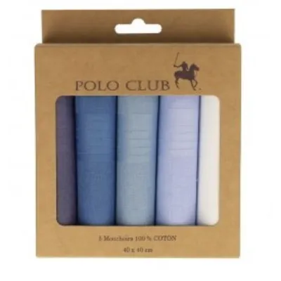 Coffret 5 Mouchoirs Harmonie Différentes Couleur