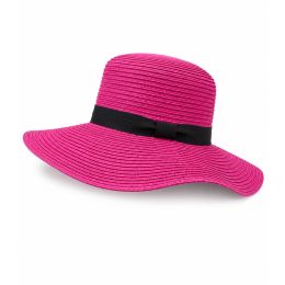 Hat Capeline Rhodes Paper Straw Fuchsia - Traclet