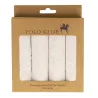 Coffret Élégance Florale 4 Mouchoirs Blancs  -Ref 24032 chapellerie traclet