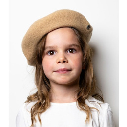 Béret Enfant Petit Basque Sable - Héritage par Laulhère