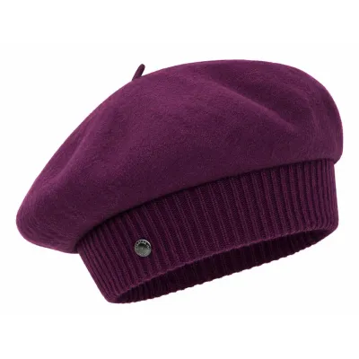 Louvre Plum Beret - Héritage by Laulhère Reference: 24117| Chapellerie Traclet