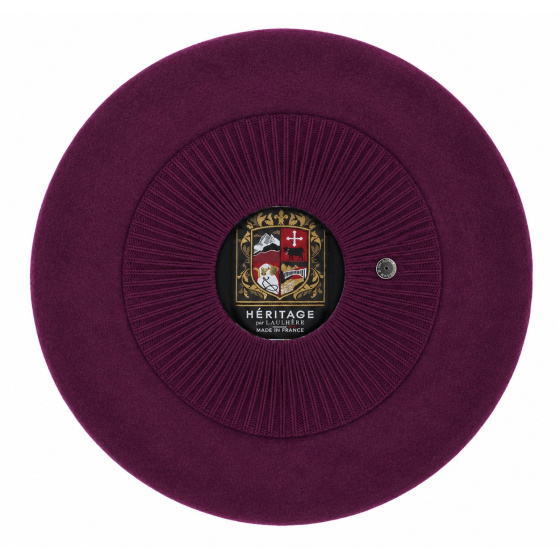 Louvre Plum Beret - Héritage by Laulhère