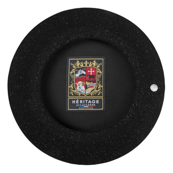 Béret L'Authentique Noir Lurex Argent - Héritage par Laulhère