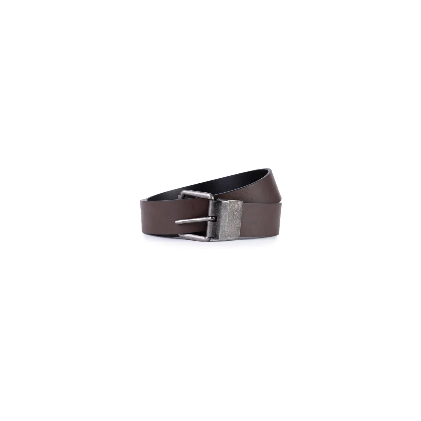 Ceinture Homme Noir/Marron Foncé-100CM-Ref24058