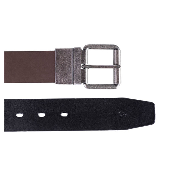 Ceinture Homme Noir/Marron Foncé-100CM