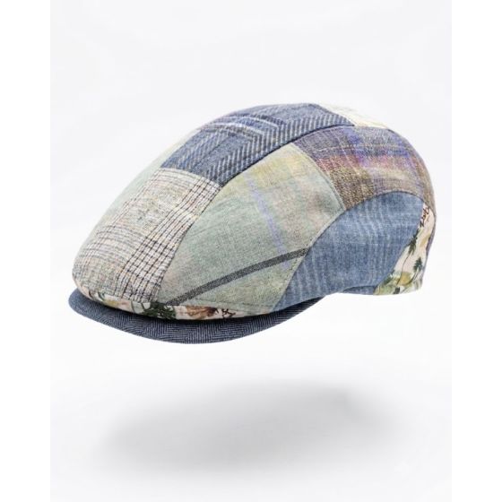 Casquette plate blue beige - Gotman