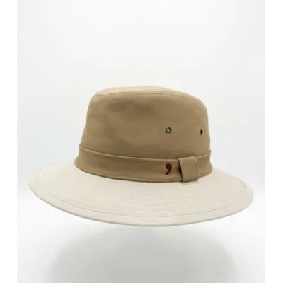 Chapeau Safari Casoria Coton Beige & Camel - Traclet