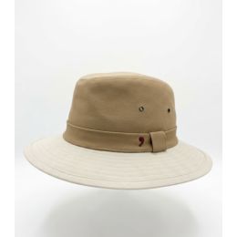 Chapeau Safari Casoria Coton Beige & Camel - Traclet