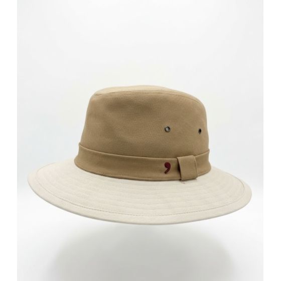 copy of Washed Beige Cotton Logan Safari Hat - Traclet
