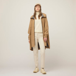Foldable hooded poncho Camel - Tilley