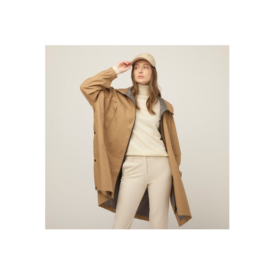 Poncho à capuche pliable Camel - Tilley