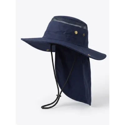 Chapeau Traveller Marine avec nuque