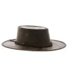 Chapeau cuir kangourou Squashy marron Reference : 10248 | Chapellerie Traclet