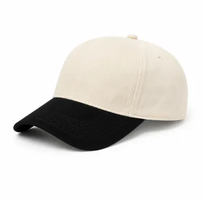 Casquette baseball Blanche/Noir - Beechfield