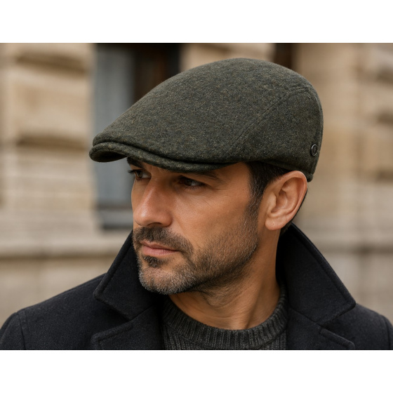 Matteo Loden Wool Flat Cap - FLECHET