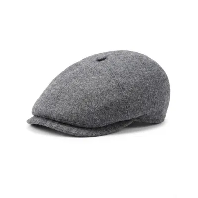 Casquette Plate Gris 6 cotes - Essentiels