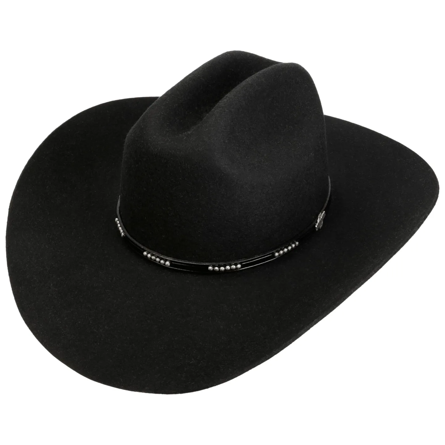 Chapeau Cowboy Liano Buffalo 4X Noir - Stetson  Reference : 22137| Chapellerie Traclet