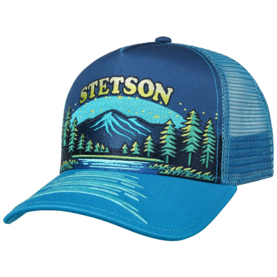Casquette Trucker Mountain Lake Bleu – Stetson