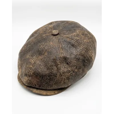 Casquette Plate Cuir - Alfonso D'Este