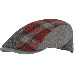 Donegal Patchwork Flat Cap Virgin Wool - Flechet