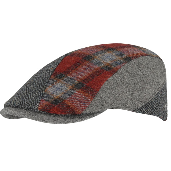 Donegal Patchwork Flat Cap Virgin Wool - Flechet