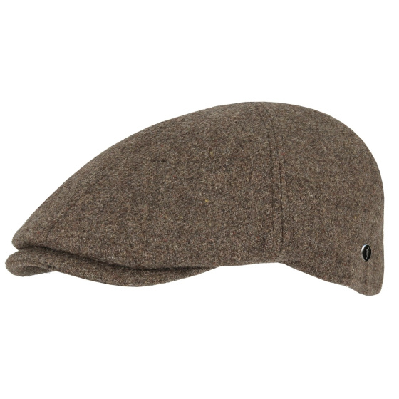 Dartmoor Flat Cap Virgin Wool Taupe - FLECHET