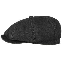 Casquette Hatteras Vintage Barista Denim Noire - Stetson
