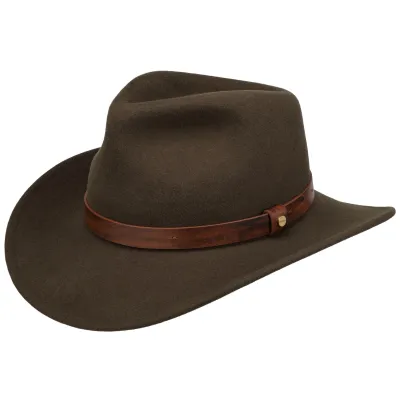 Chapeau Cheval Traveller Feutre laine Olive - Stetson