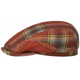 Casquette Plate Edinburgh Tartan Laine - Stetson