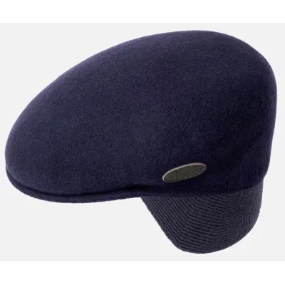 Kangol ear flap cap in navy Reference: 4133 | Traclet Hat Shop