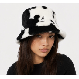 Bob Cow Fur Noir & Blanc fourrure - Kangol