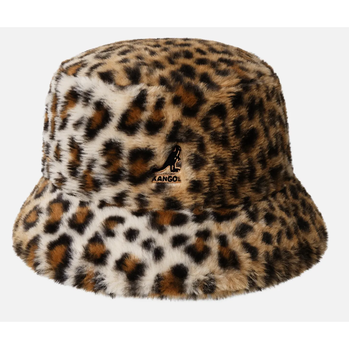 Tawny Leopard Faux Fur Bucket Hat – Kangol - Reference : 24418| Chapellerie Traclet