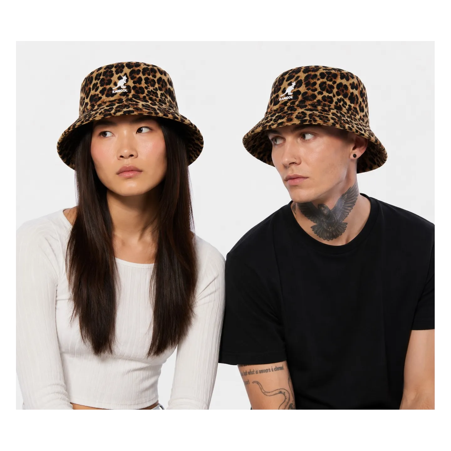 Leopard Bucket Hat with Ear Flaps Tawny – Kangol Reference : 24421| Chapellerie Traclet