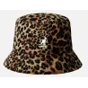 Leopard Bucket Hat with Ear Flaps Tawny – Kangol Reference : 24421| Chapellerie Traclet