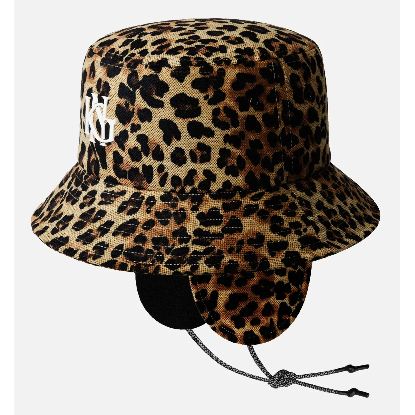 Leopard Bucket Hat with Ear Flaps Tawny – Kangol Reference : 24421| Chapellerie Traclet