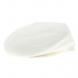 White summer flat cap