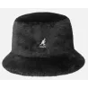 Black Faux Fur Bucket Hat - Kangol - Reference : 24423| Chapellerie Traclet