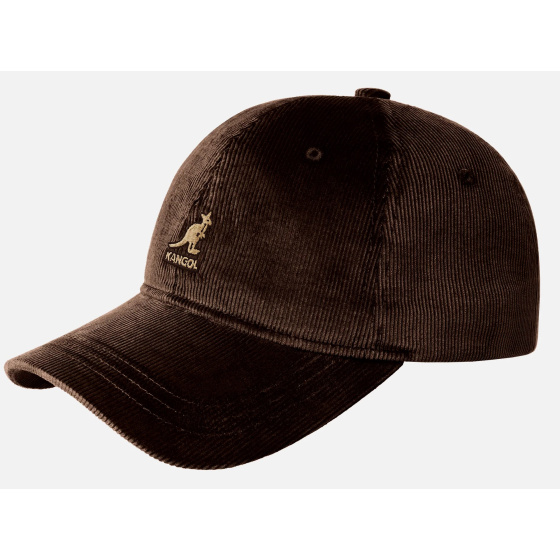 Casquette Strapback Cord Coton Marron - Kangol