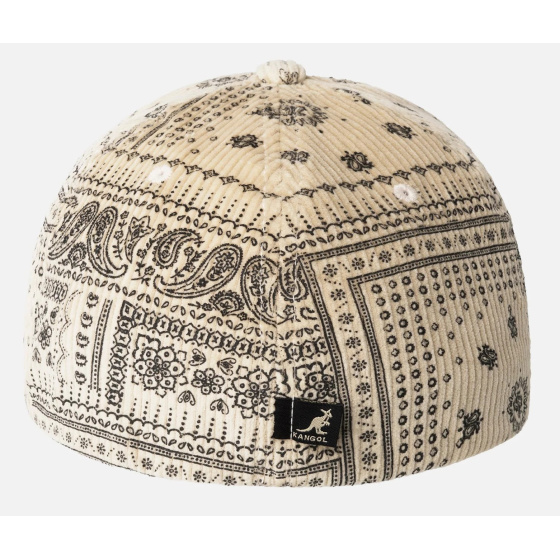 Strapback FlexFit® Cord Cream & Brown Cap - Kangol